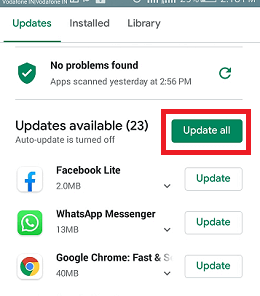 How to update apps on Android