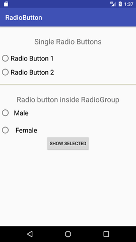 android Radio Button 1