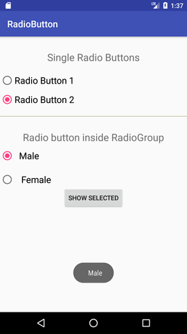 android Radio Button 2