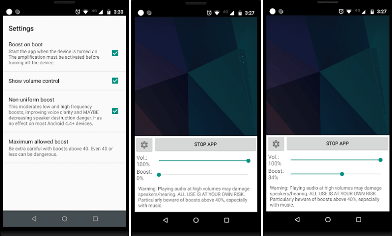 Volume booster for Android