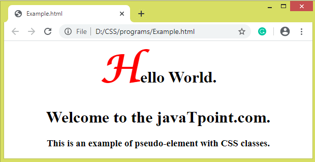 CSS Pseudo-elements