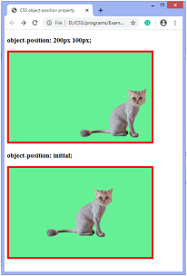 How to position an image in CSS