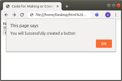 How to make a Button in Html