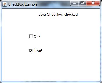 java awt checkbox example 2