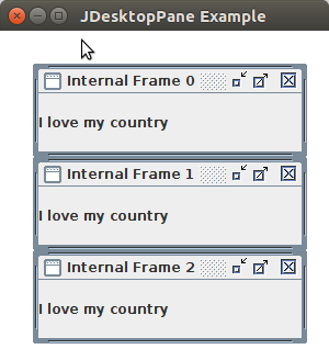 Java Jdesktoppane 