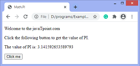 How to get the value of PI using JavaScript