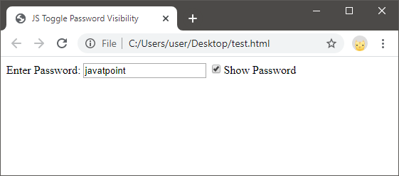 How to Toggle Password Visibility in JavaScript
