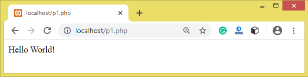 run PHP code in XAMPP
