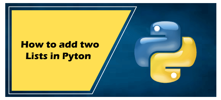 How to add two lists in Python