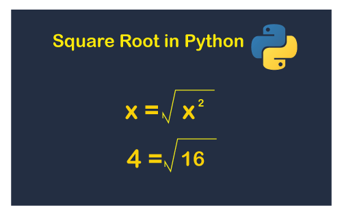 How to write square root in Python