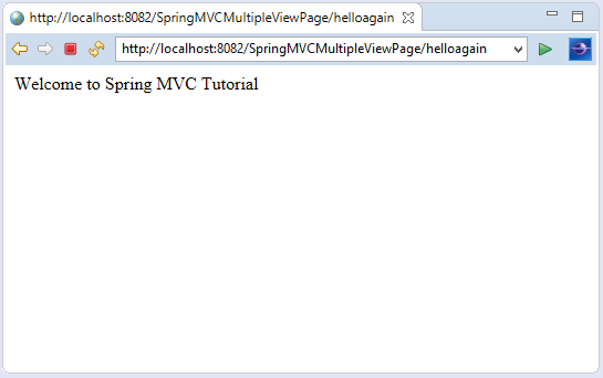 Spring MVC Multiple View page