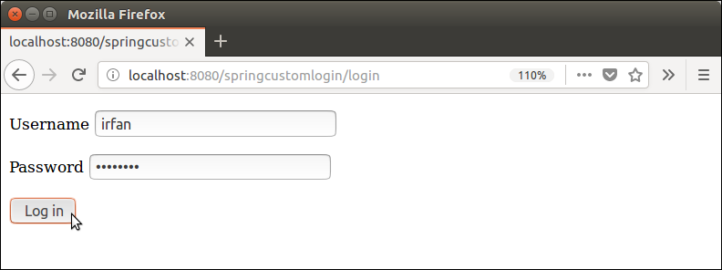 Spring Security Custom Login 5
