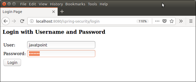 Spring Security Java Example 4