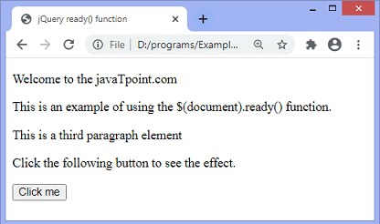 jQuery ready() function